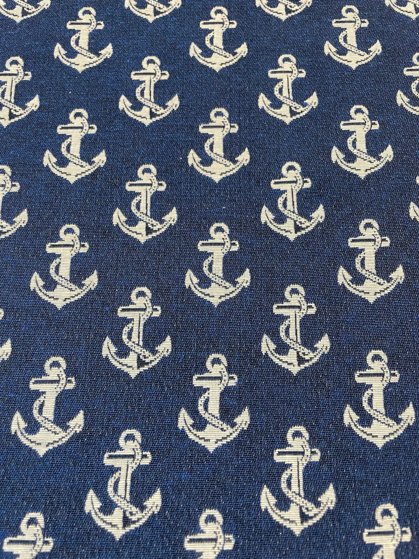 Gobelin-Deko Stoff maritim beidseitig verwendbar Anker Gobelin-Deko Stoff maritim beidseitig verwendbar Anker