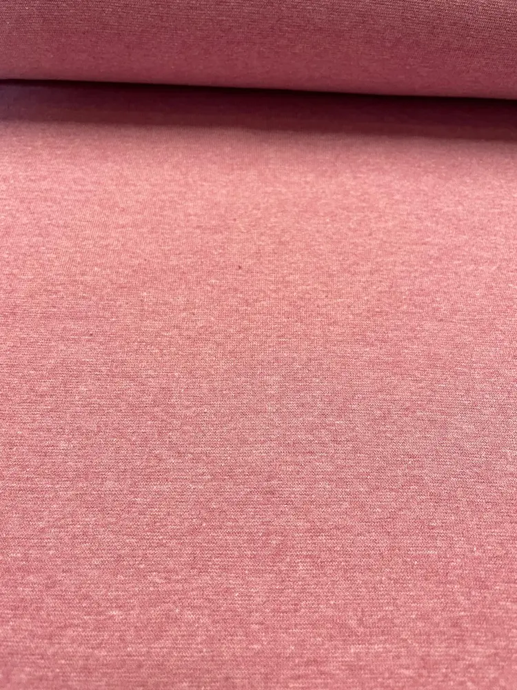 Bündchenstoff pinkrosa melange hell Bündchenstoff pinkrosa melange hell