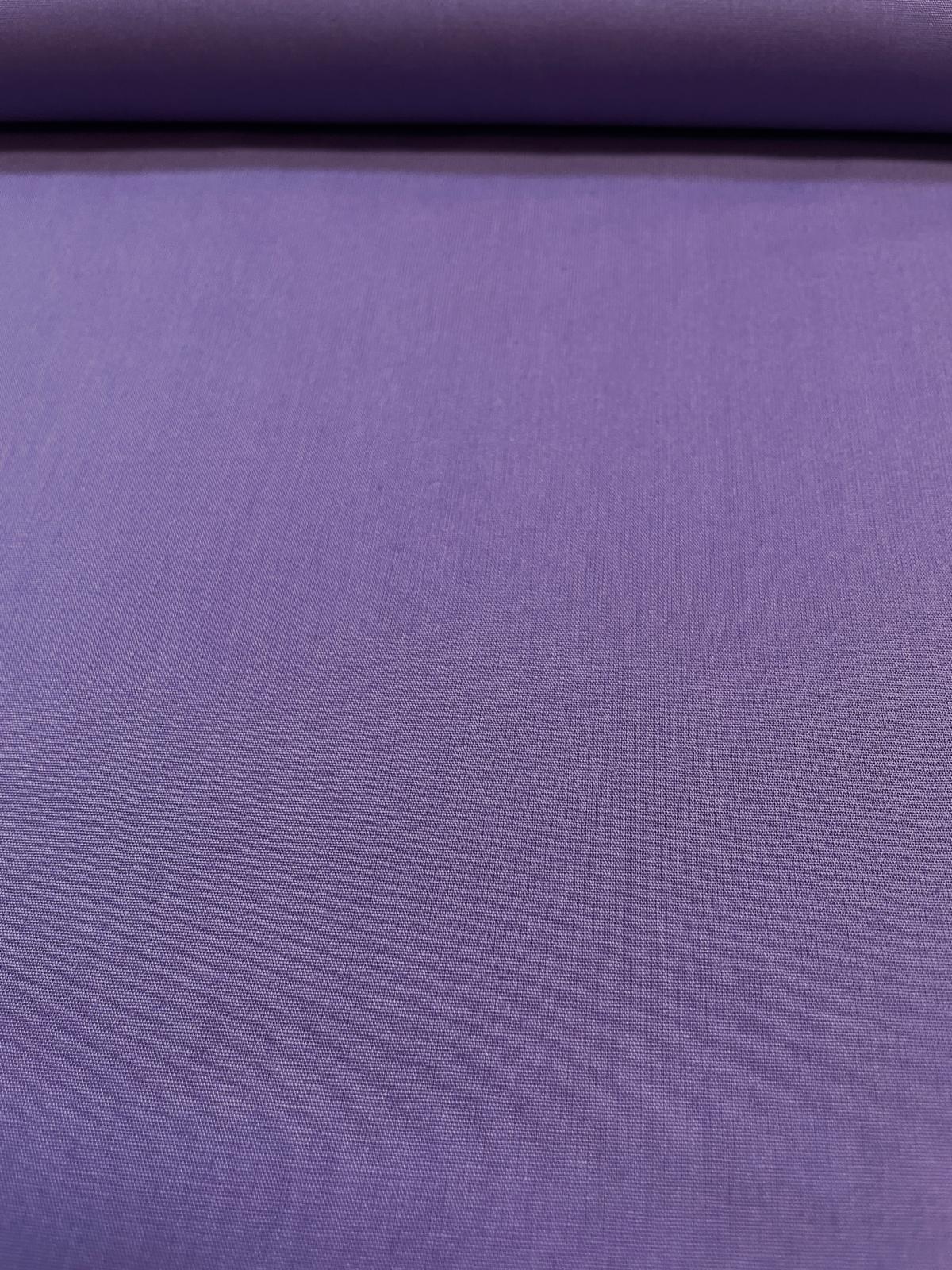 Baumwolle Popeline uni violett/lila