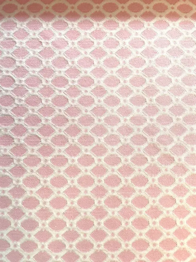 Jacquard-Strick"Rauten Design" hellrosa Jacquard-Strick"Rauten Design" hellrosa