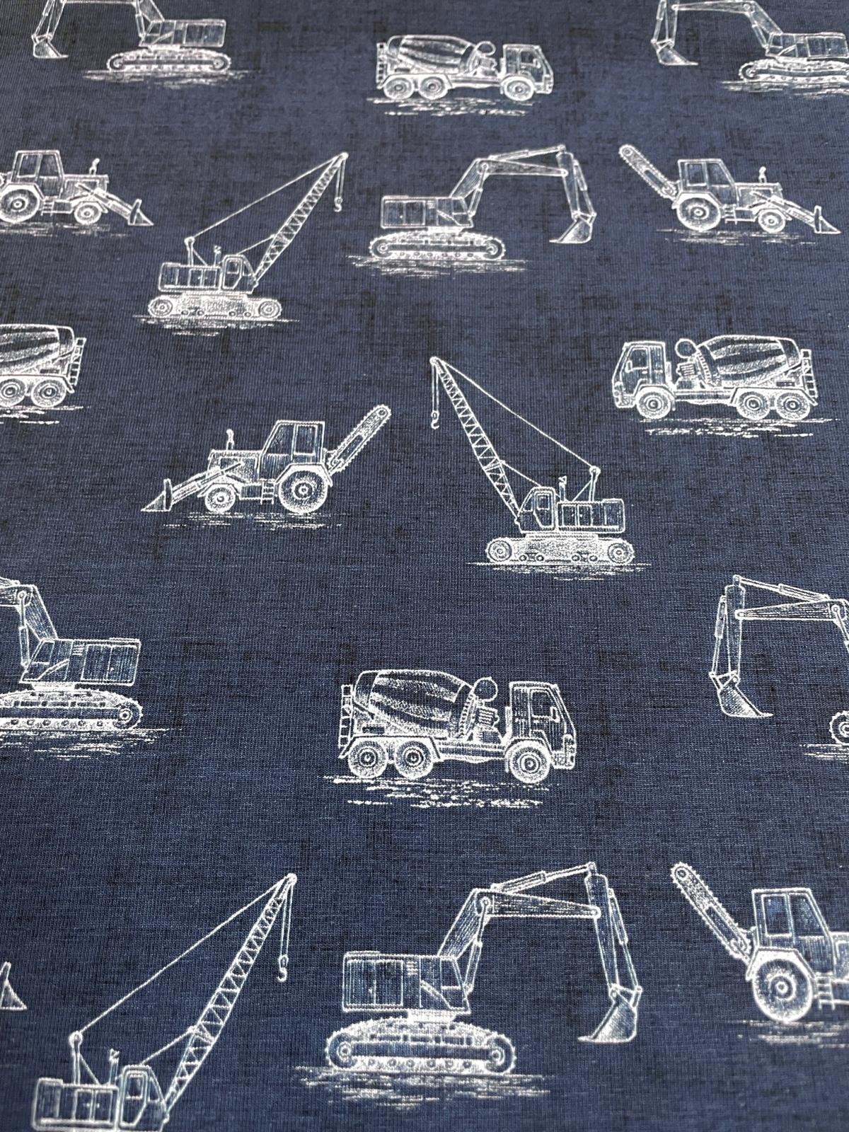 Jersey "Baustellen Umriss" blau