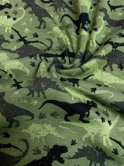 Alpenfleece  Dinos grün  schwarz camouflage