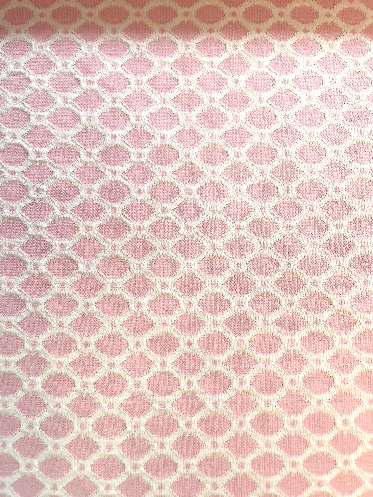 Jacquard-Strick"Rauten Design" hellrosa