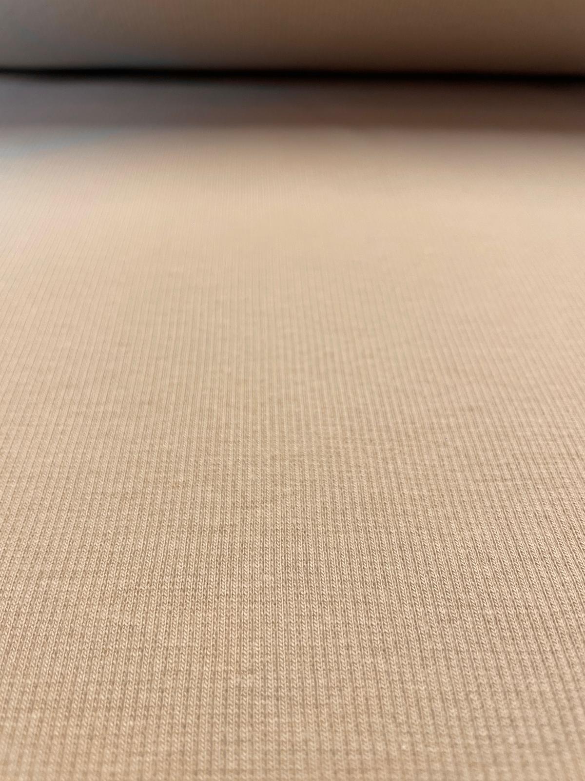 Bündchen gerippt beige