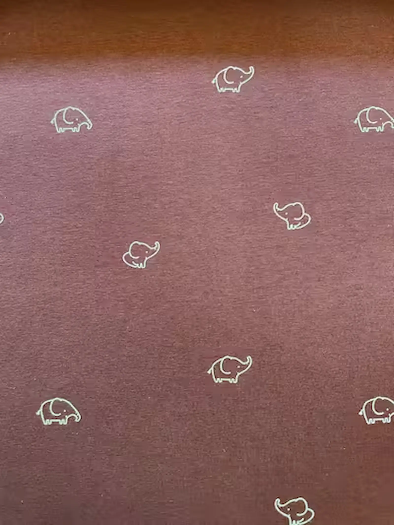 Baumwolljersey „Kleine Elefanten“ – Rostbraun Baumwolljersey „Kleine Elefanten“ – Rostbraun