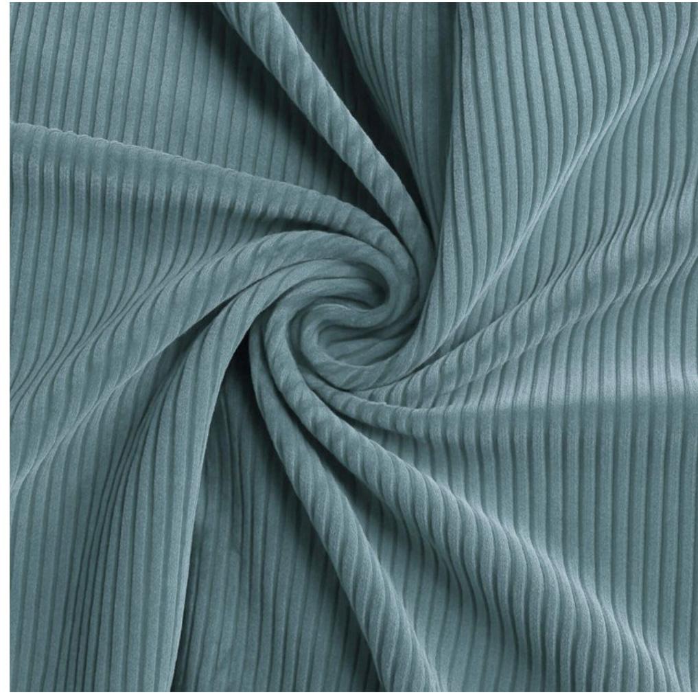 Breitcord Stoff Stretch alt grün