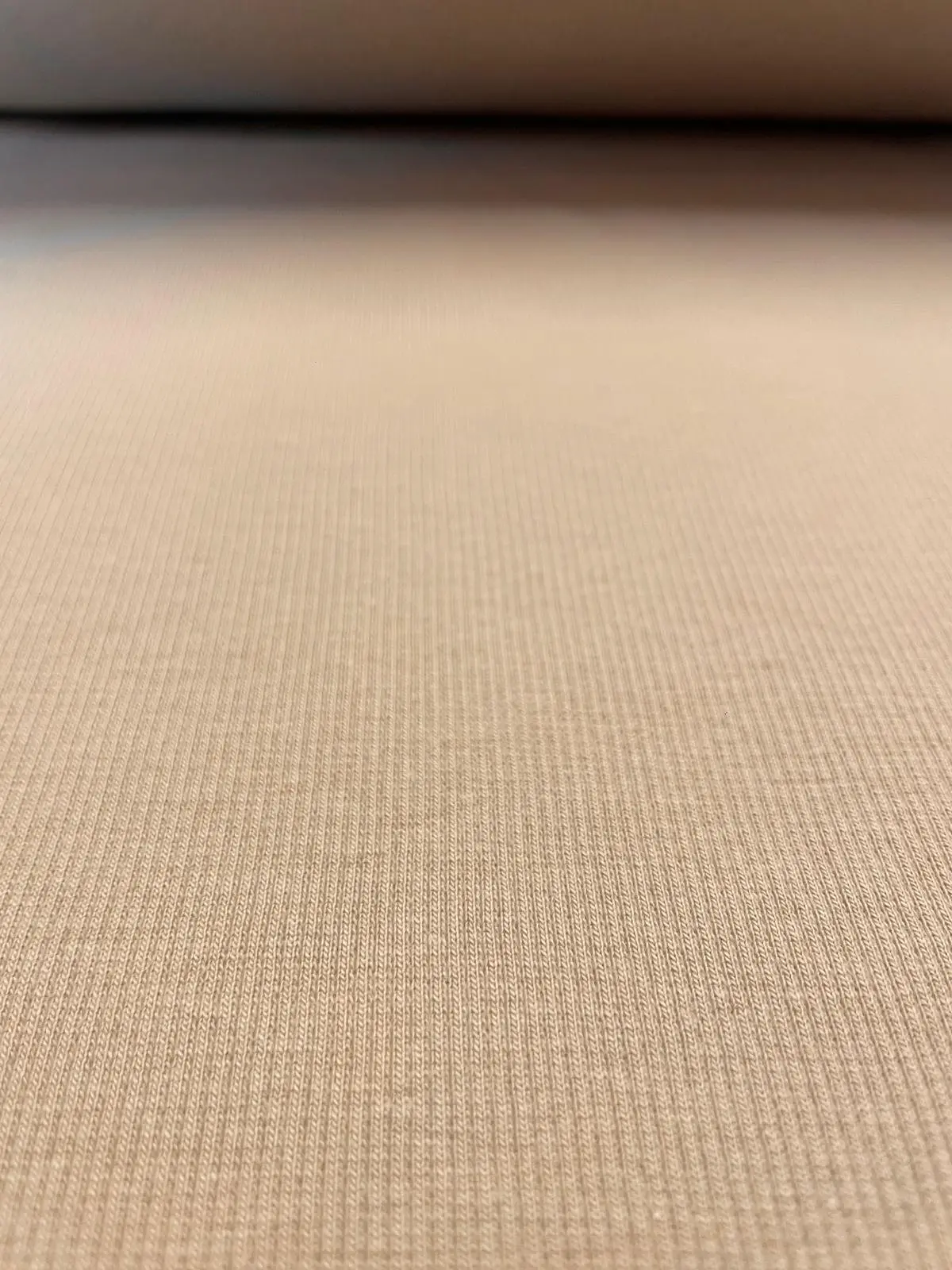 Bündchen gerippt beige
