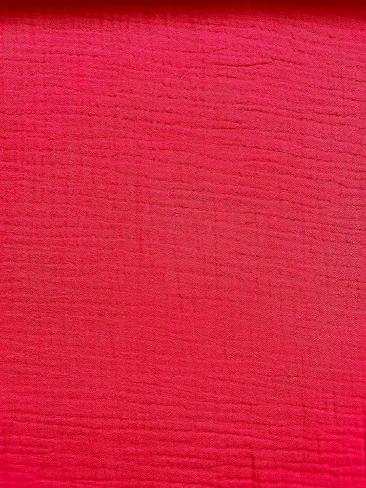 Bio-Musselin Uni-Double Gauze Rot