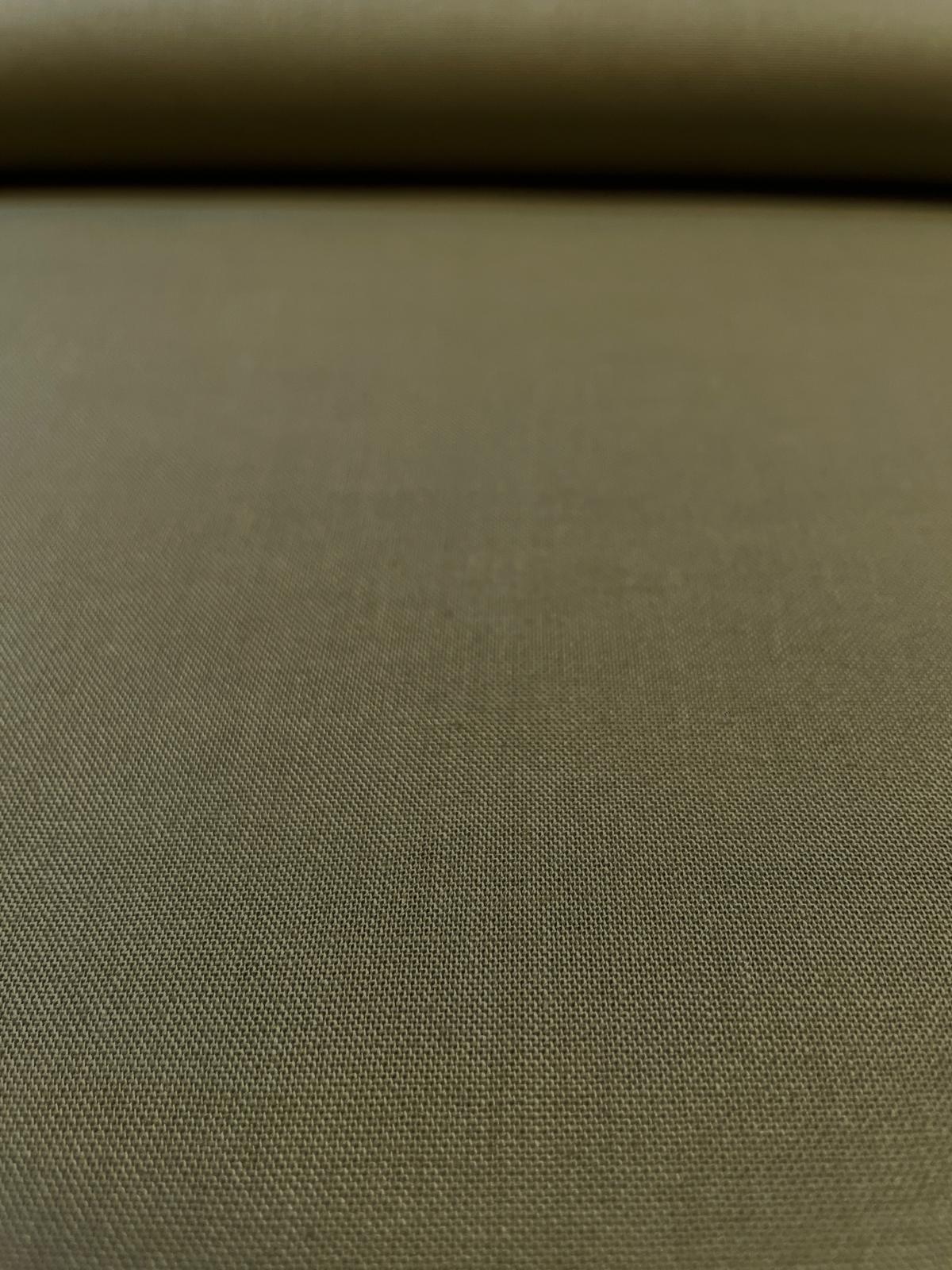 Baumwolle uni olivegrün