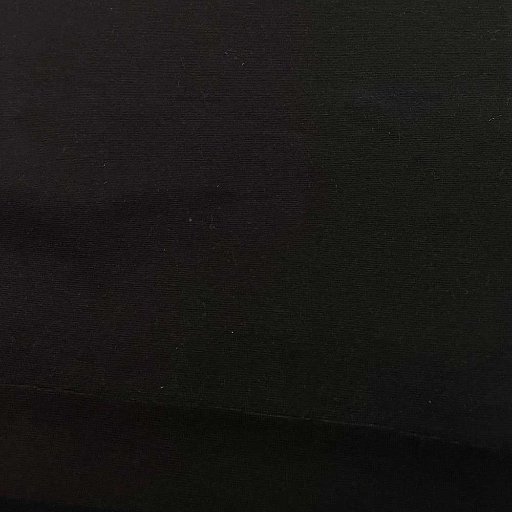 Bündchenstoff glatt schwarz Bündchenstoff glatt schwarz