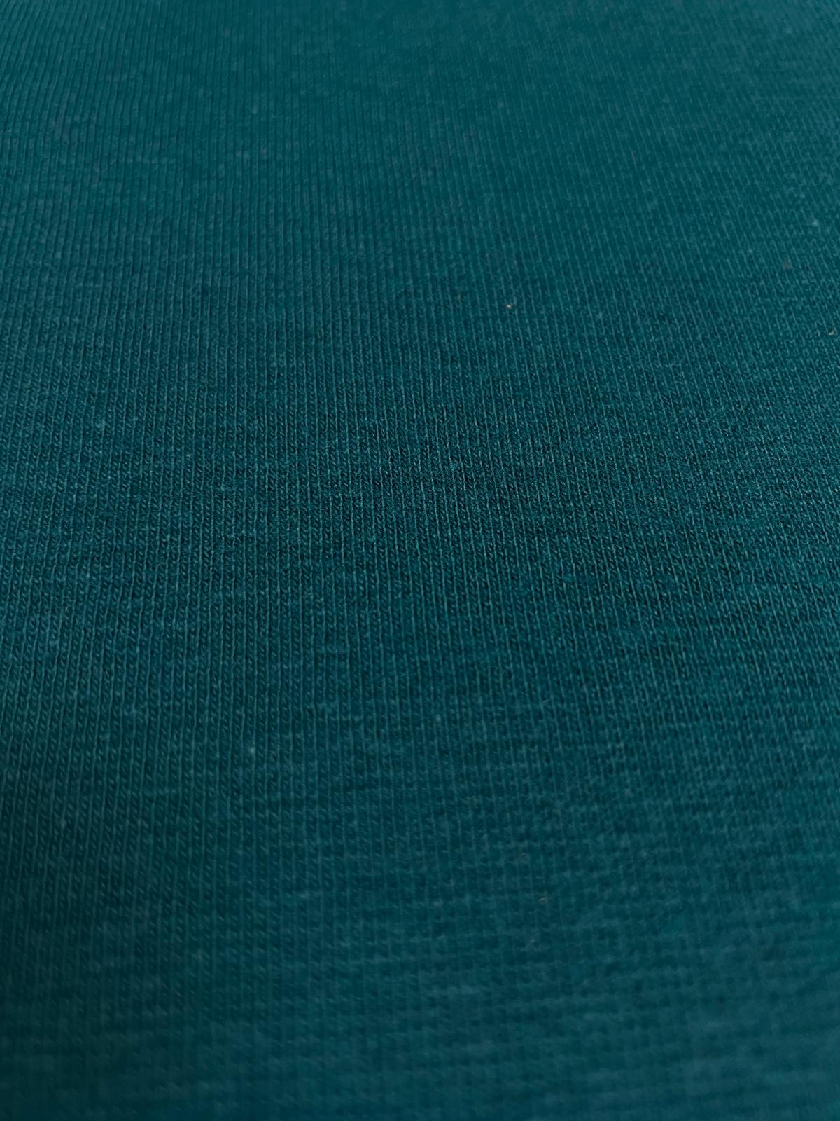 Bündchen Stoff glatt Petrol