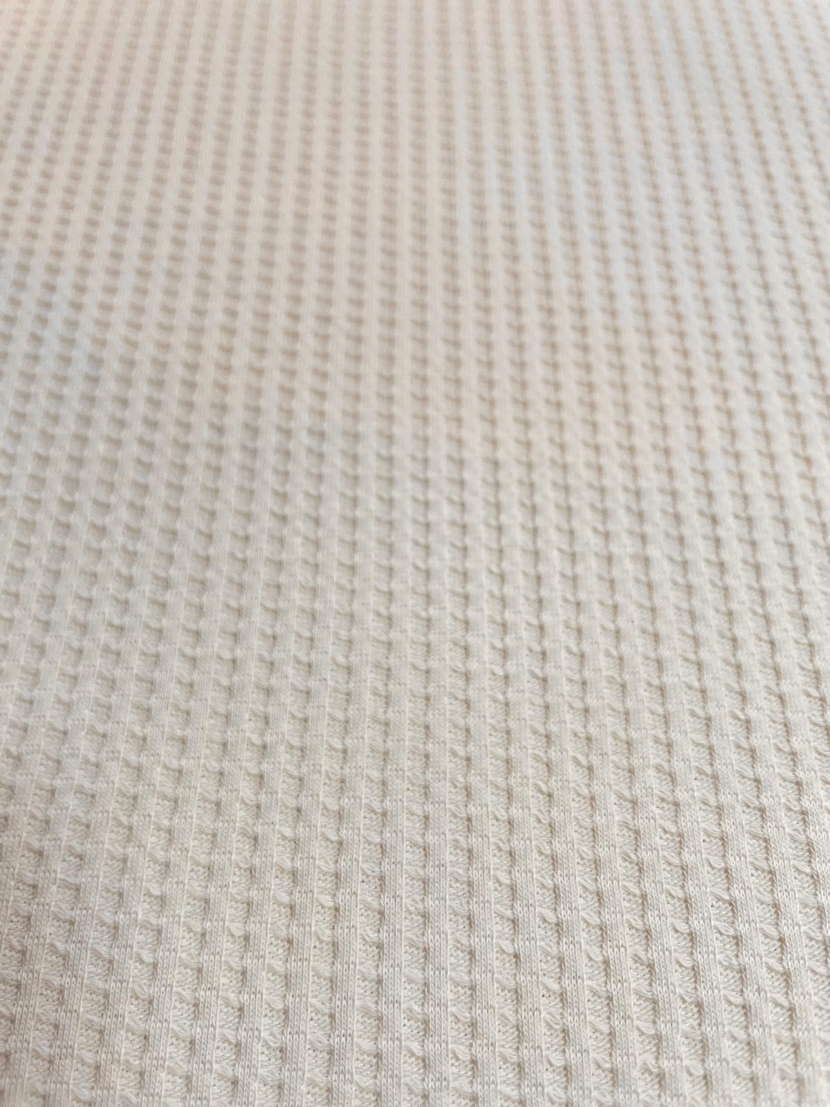 Waffeljersey  cremeweiss