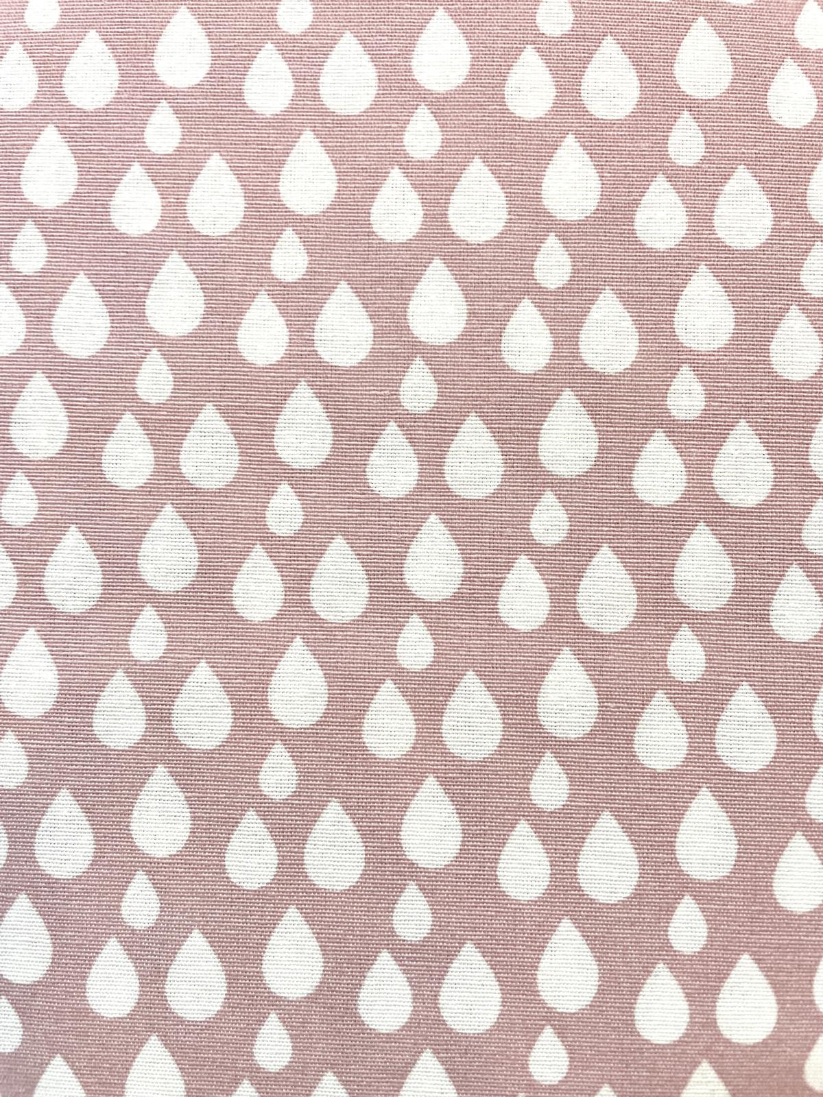 Dekostoff zartrosa mit Tropfen