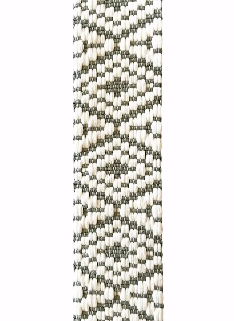 Gurtband 38mm grün/creme Gurtband 38mm grün/creme