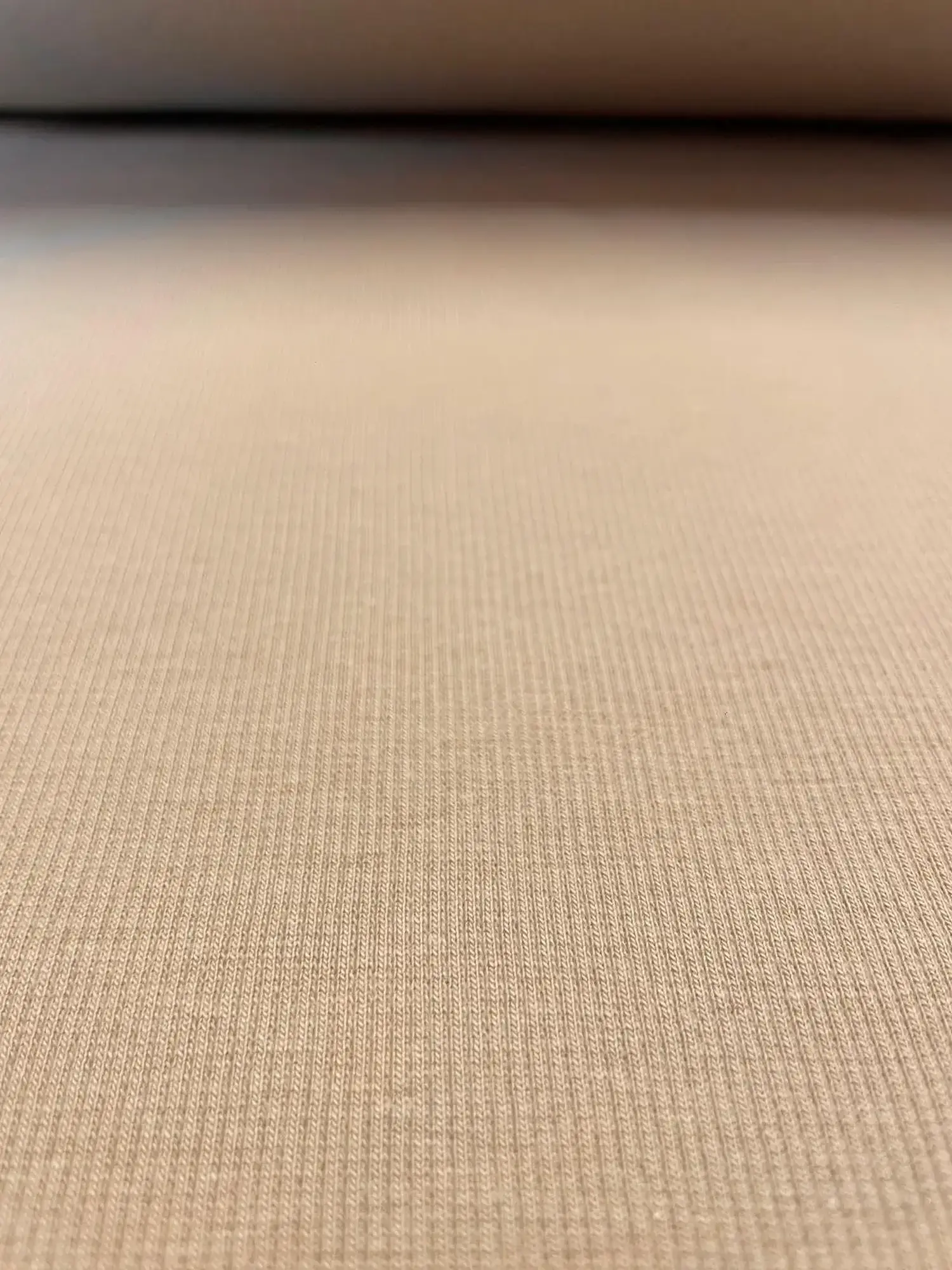 Bündchen gerippt beige