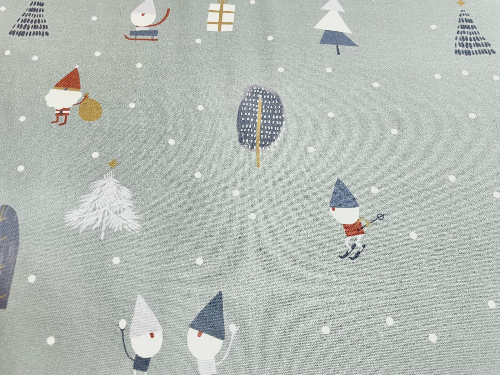 Canvas Weihnachten Weihnachtsmann Wichteln Wald altmint