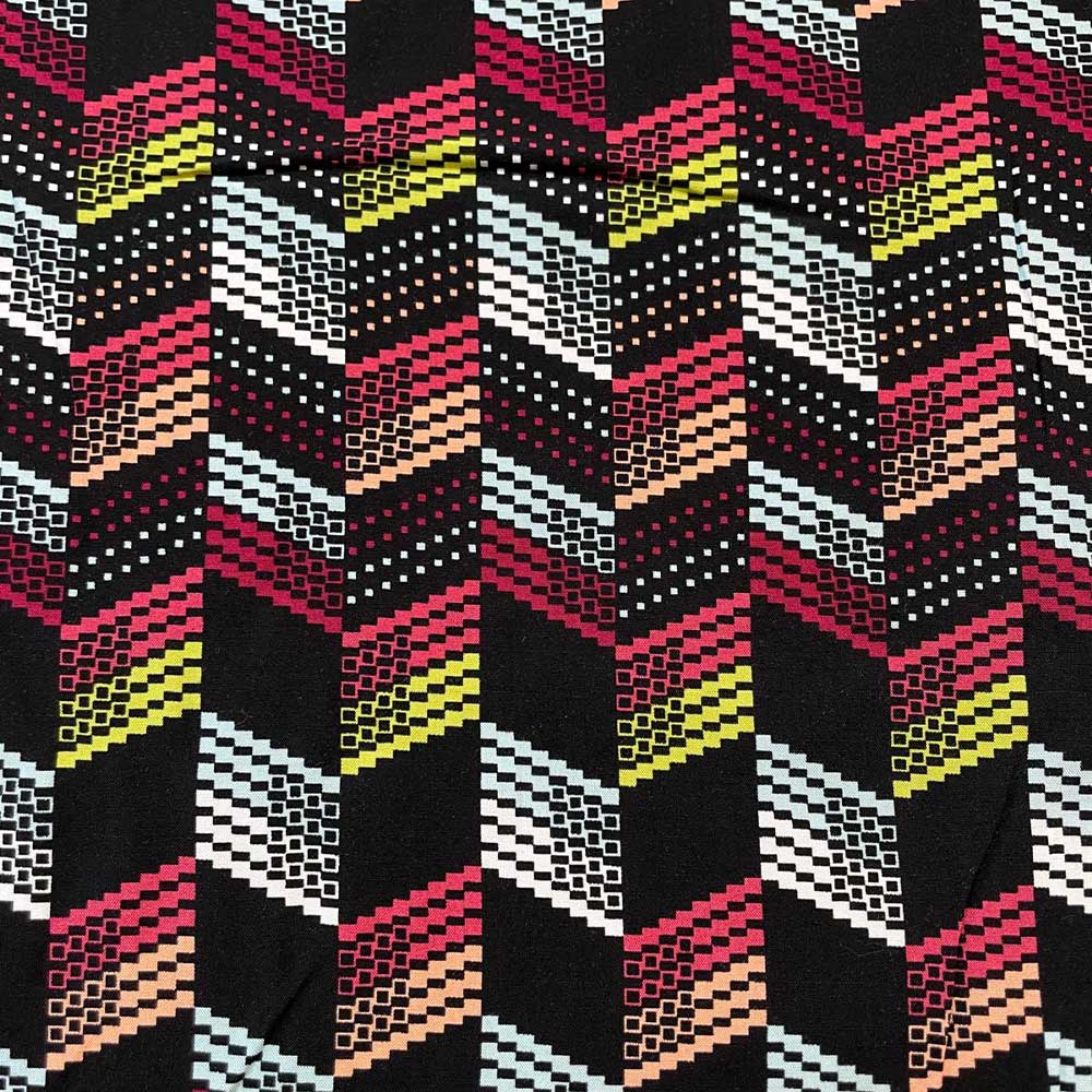 Viskose-Stoff  geografisches Muster