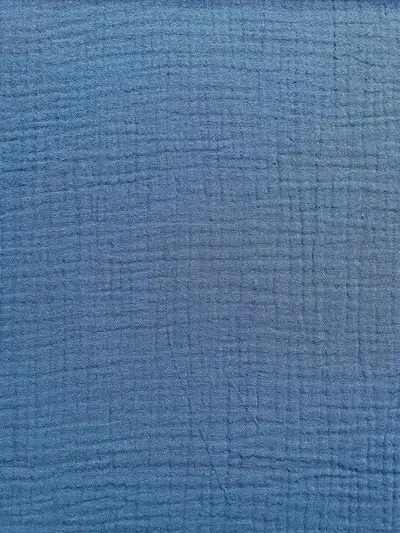Bio-Musselin Uni-Double Gauze Mittelblau /Jeansblau Bio-Musselin Uni-Double Gauze Mittelblau /Jeansblau