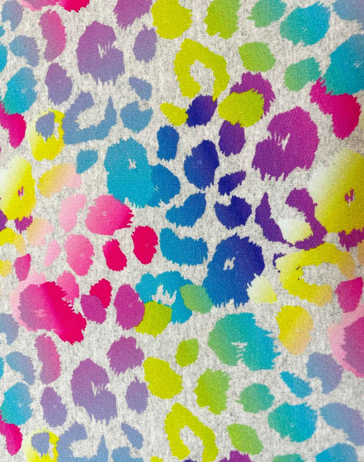 Alpenfleece "Leopard Rainbow"