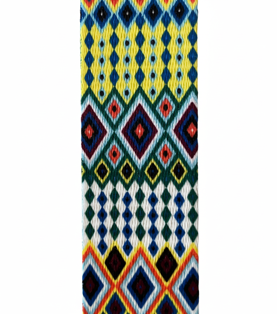 Gurtband 38mm Webmunster bunt Gurtband 38mm Webmunster bunt