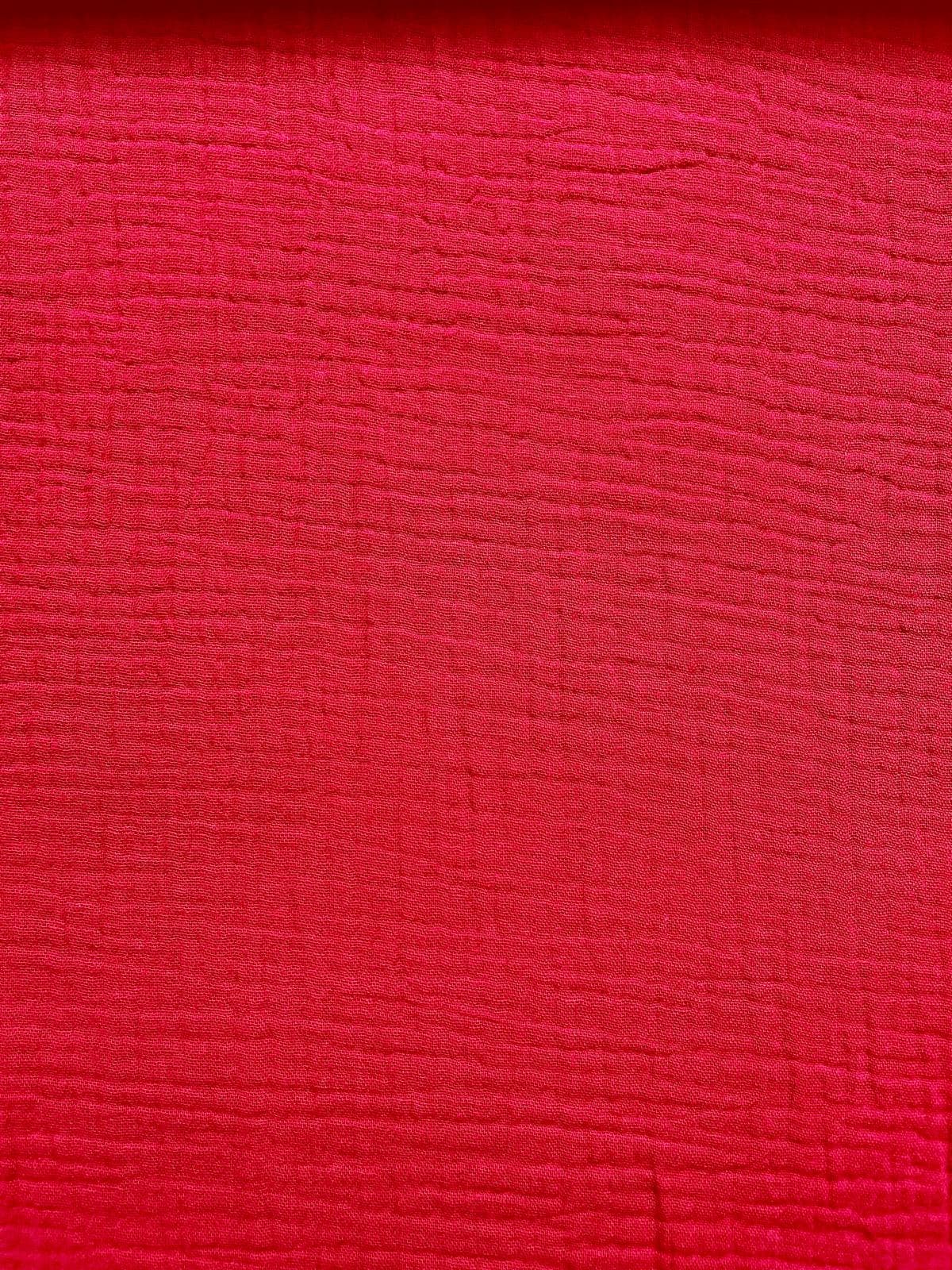 Bio-Musselin Uni-Double Gauze Rot Bio-Musselin Uni-Double Gauze Rot
