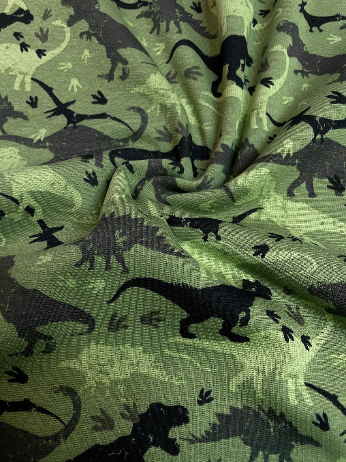 Alpenfleece  Dinos grün  schwarz camouflage