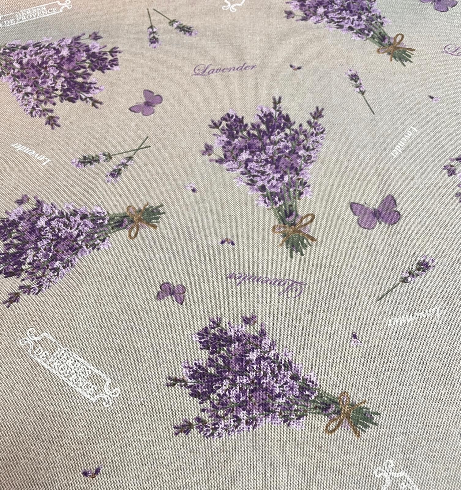 Canvas Deko Stoff mit Lavendel
