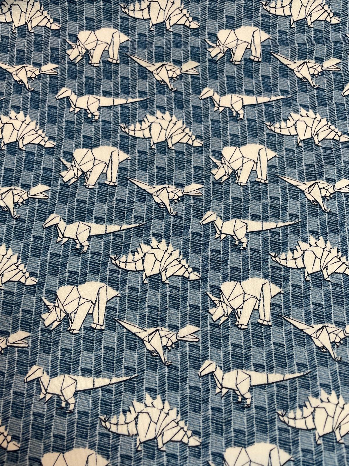 Bio Soft Sweat mit Dinos (geometrisches  Muster)