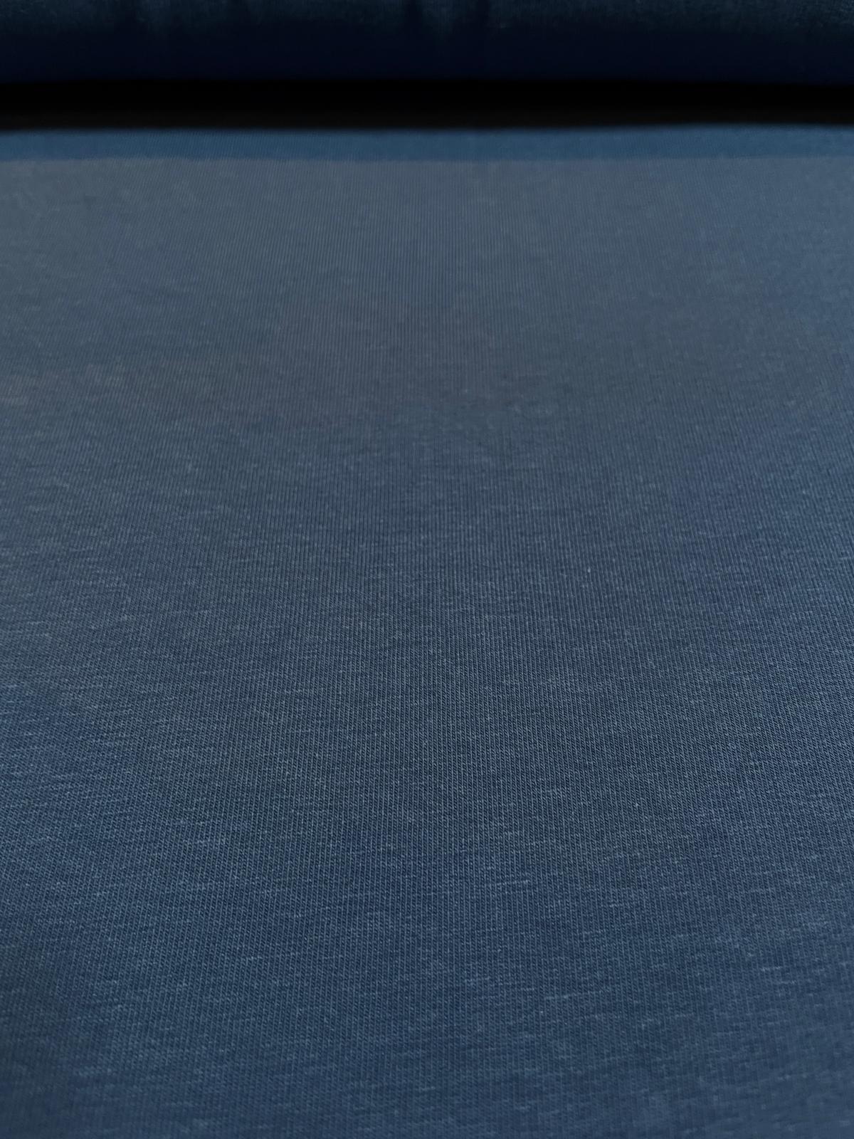 French Terry (Sommersweat) uni dunkelblau marine