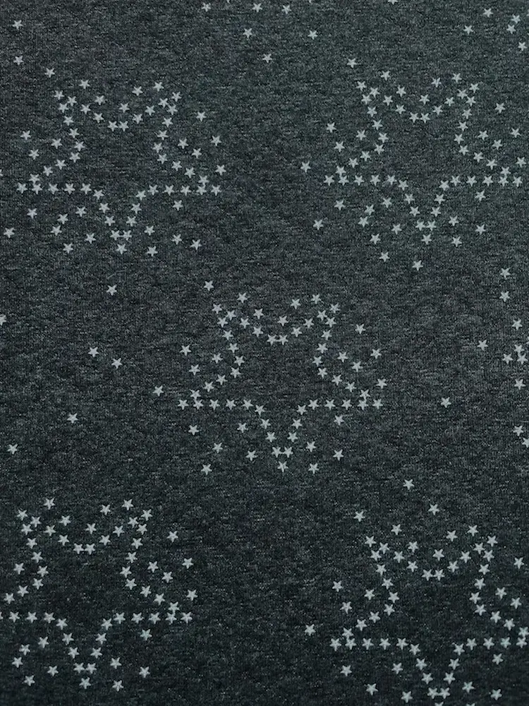 Stepp-Sweat "Starry Night" dunkelgrau mit Sternen Stepp-Sweat "Starry Night" dunkelgrau mit Sternen