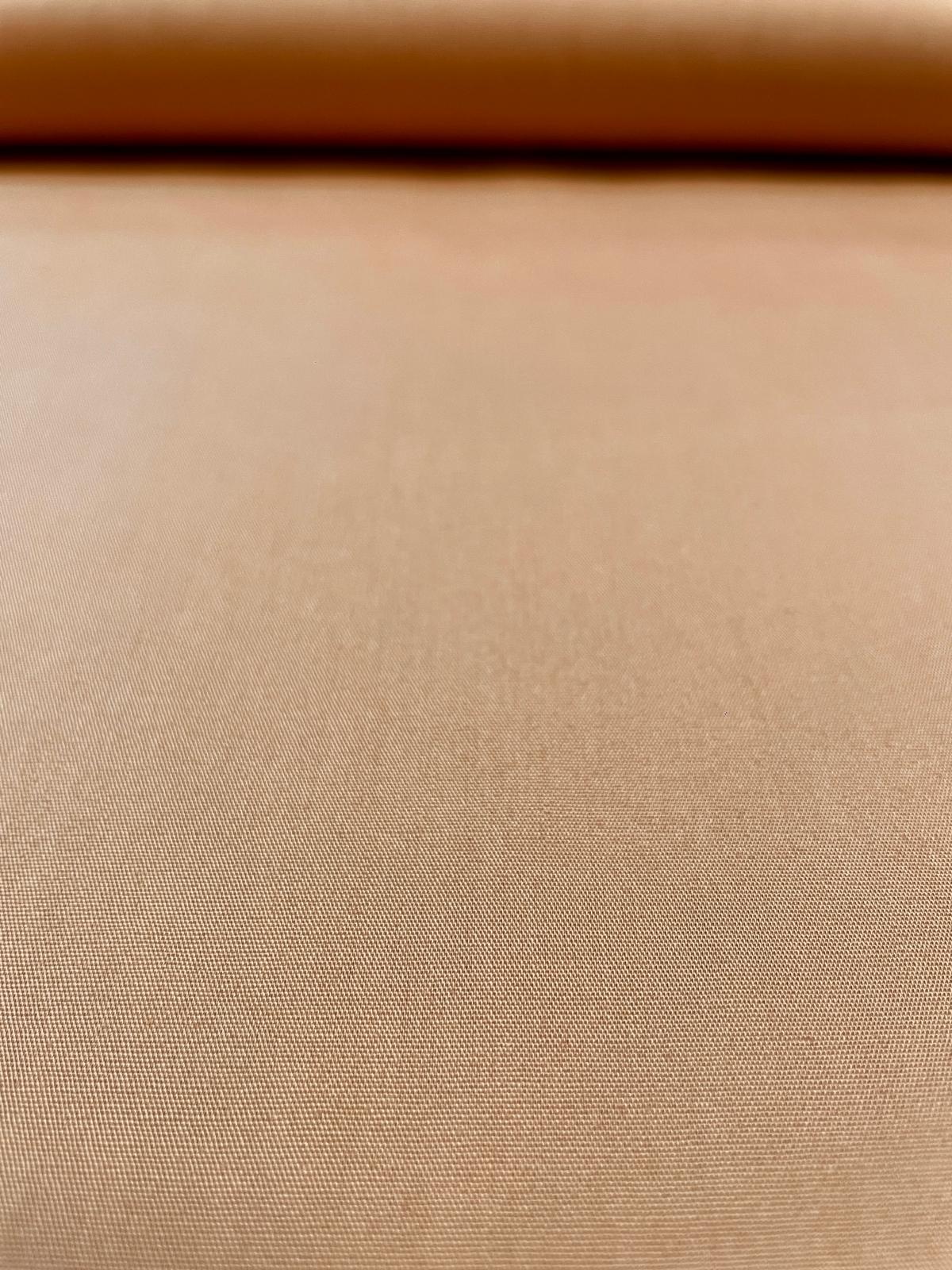 Baumwolle Popeline uni camel/beige