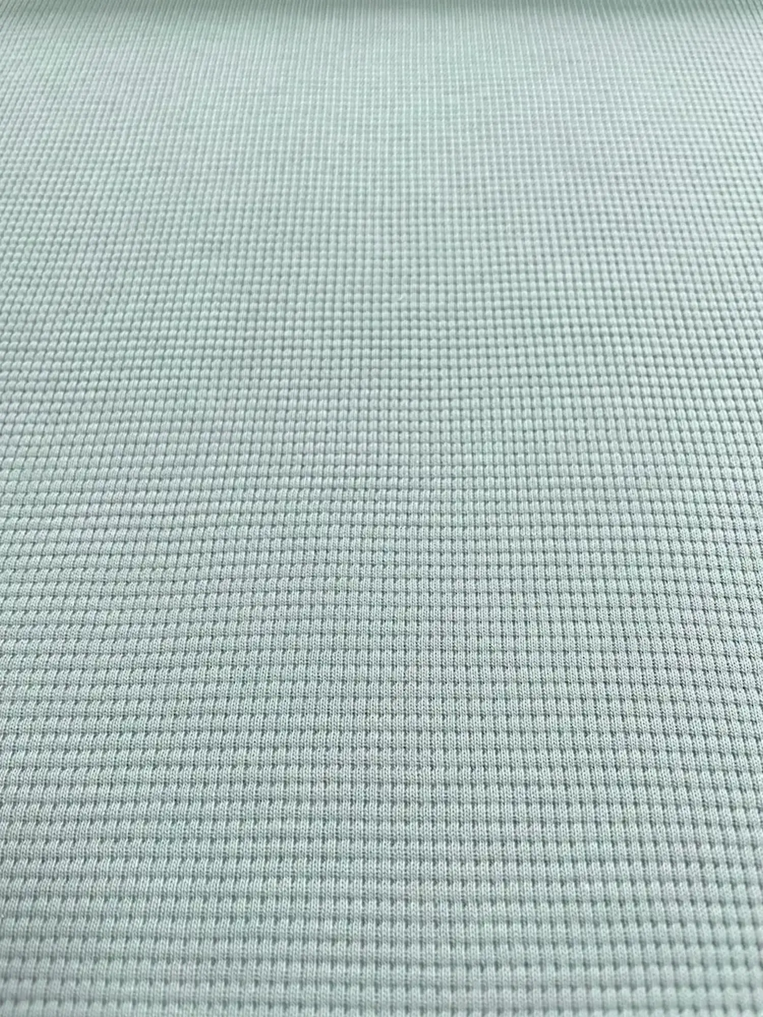 Feiner Waffeljersey in Mint unifarben – elastischer Strukturstoff für Babykleidung und Homewear