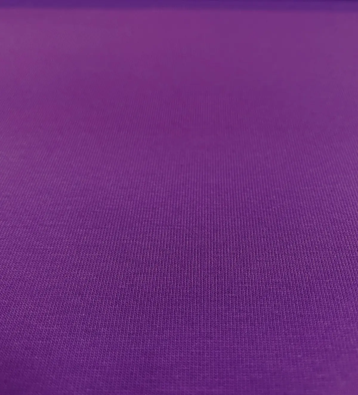Lila French Terry Uni Stoff mit Schlingenstruktur Nahaufnahme