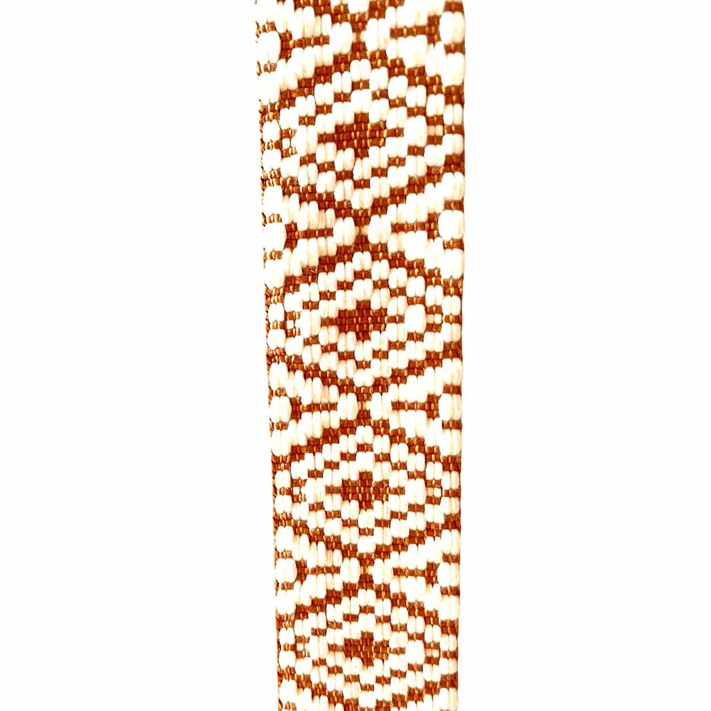 Gurtband 38mm cognac/creme