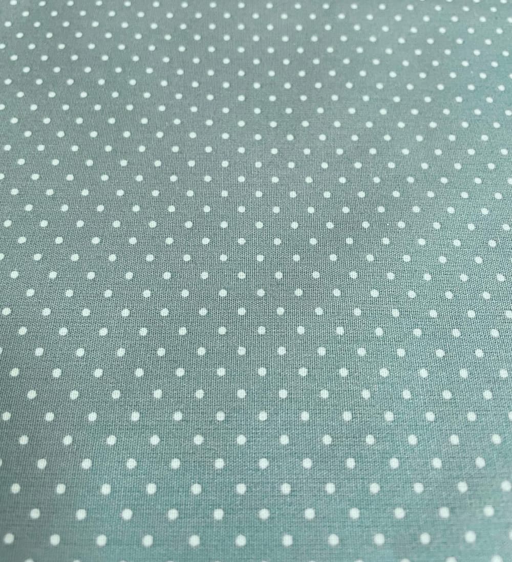 Beschichtete Baumwolle "Mint Pünktchen" mint mit weißen Punkten Beschichtete Baumwolle "Mint Pünktchen" mint mit weißen Punkten