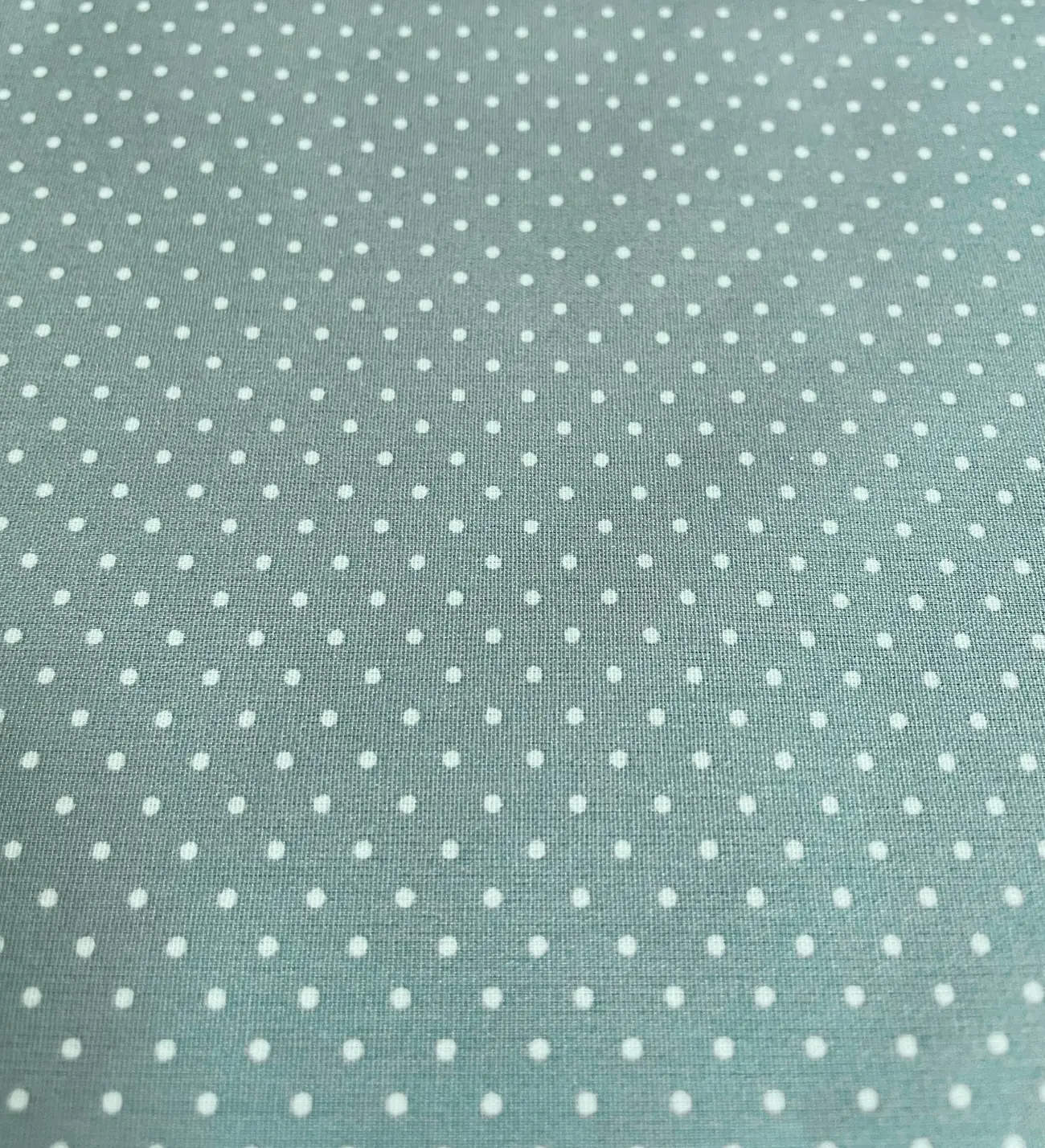 Beschichtete Baumwolle "Mint Pünktchen" mint mit weißen Punkten