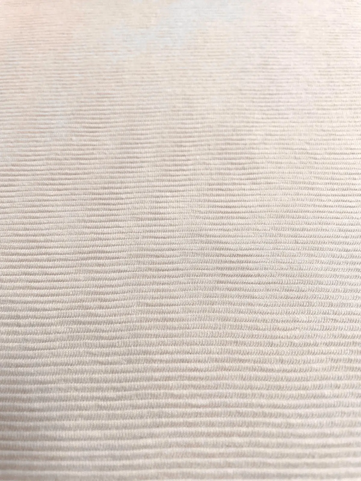 Hellbeiger Ottoman Rippjersey Stoff mit feiner Querrippen-Struktur, elastische Meterware für Bekleidung