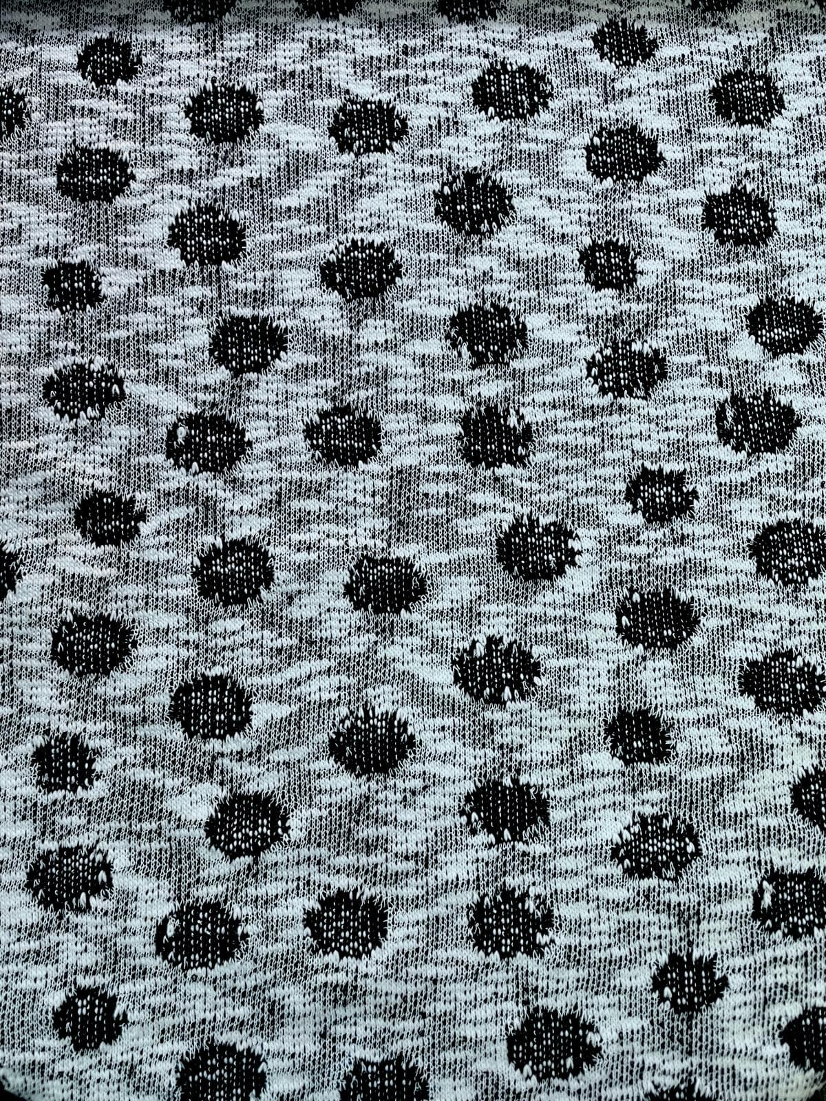 Feinstrick "Heather Dot" mit Punkten grau melange Feinstrick "Heather Dot" mit Punkten grau melange