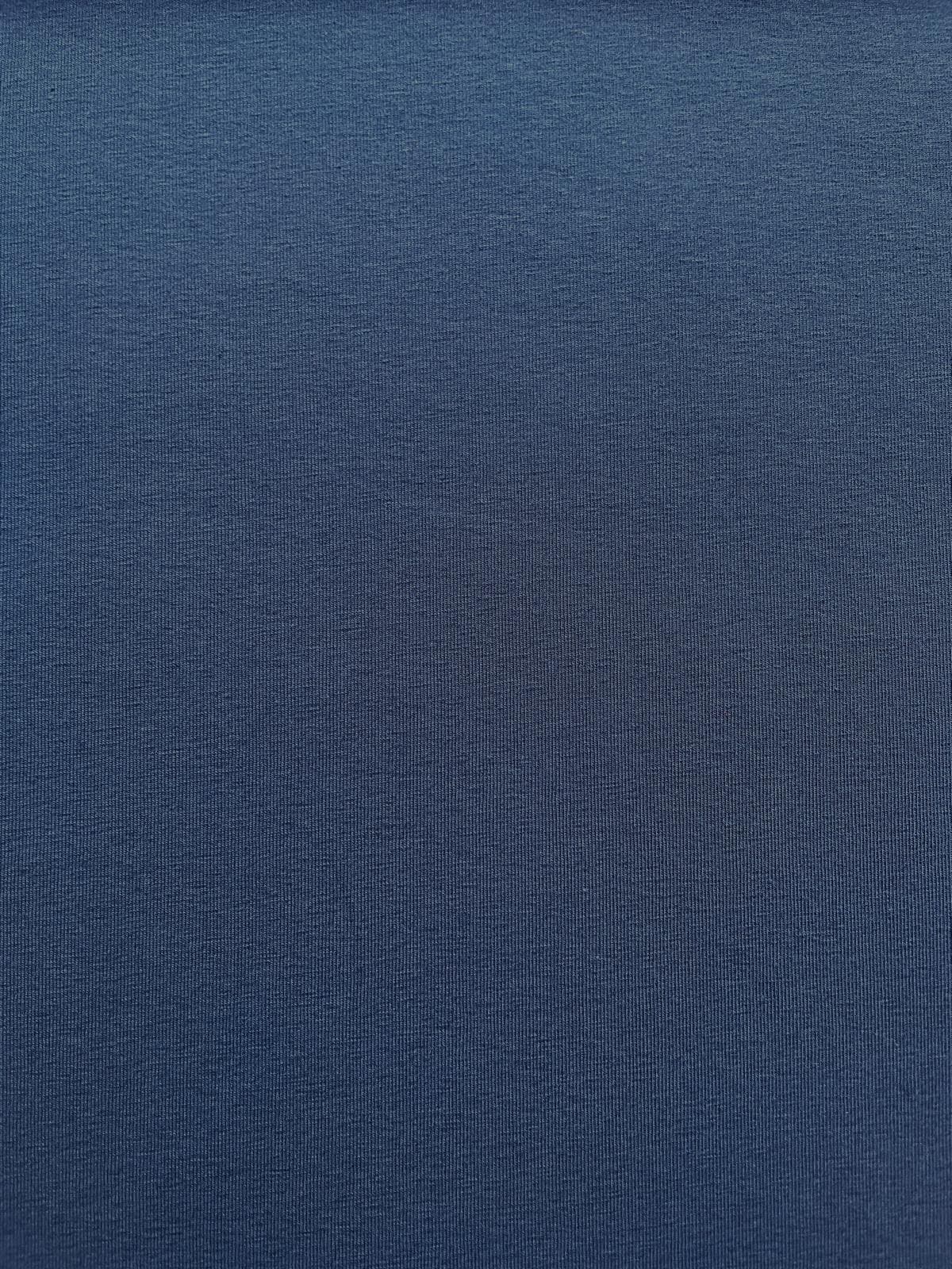 Glatter Baumwoll-Jersey Stoff in Dunkelblau Navy für Bekleidung.