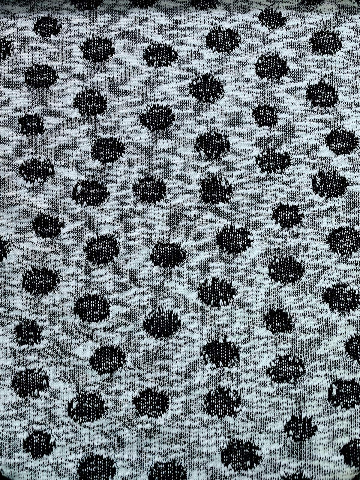 Feinstrick "Heather Dot"  mit Punkten grau melange
