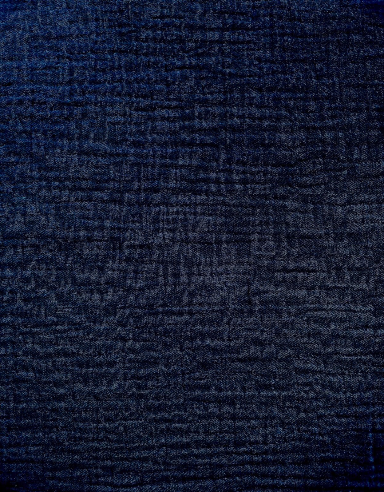 Musselin Uni – Double Gauze Dunkelblau Musselin Uni – Double Gauze Dunkelblau