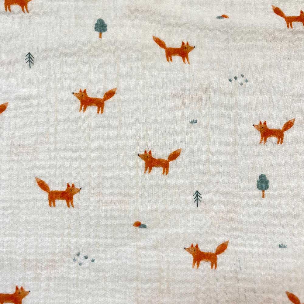 Musselin mit Füchsen