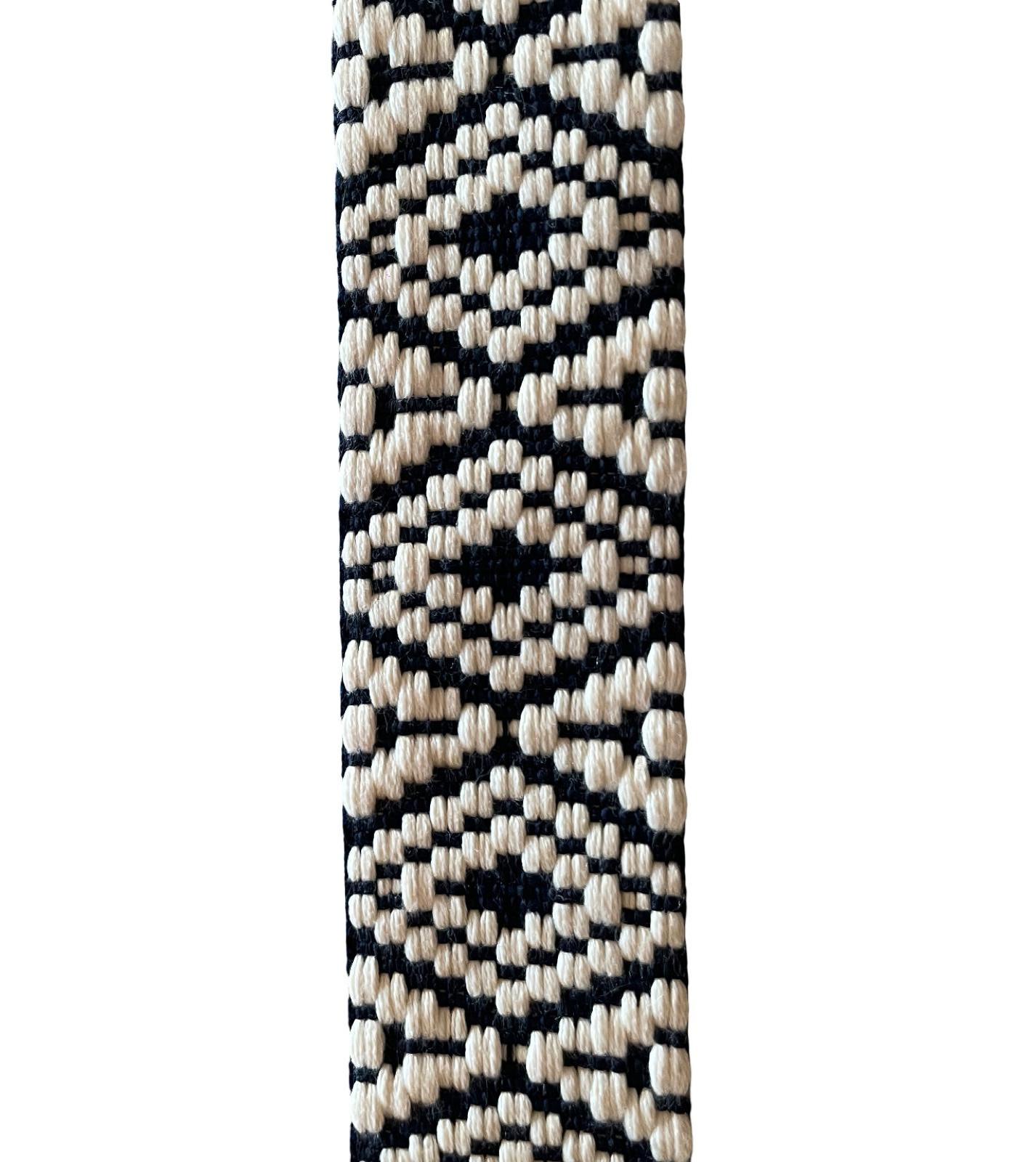 Gurtband 38mm dunkelblau/naturweiss