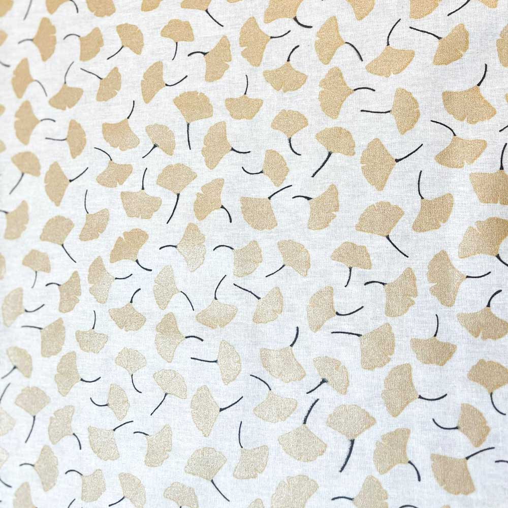Beschichtete Baumwolle mit Ginkgo-Muster