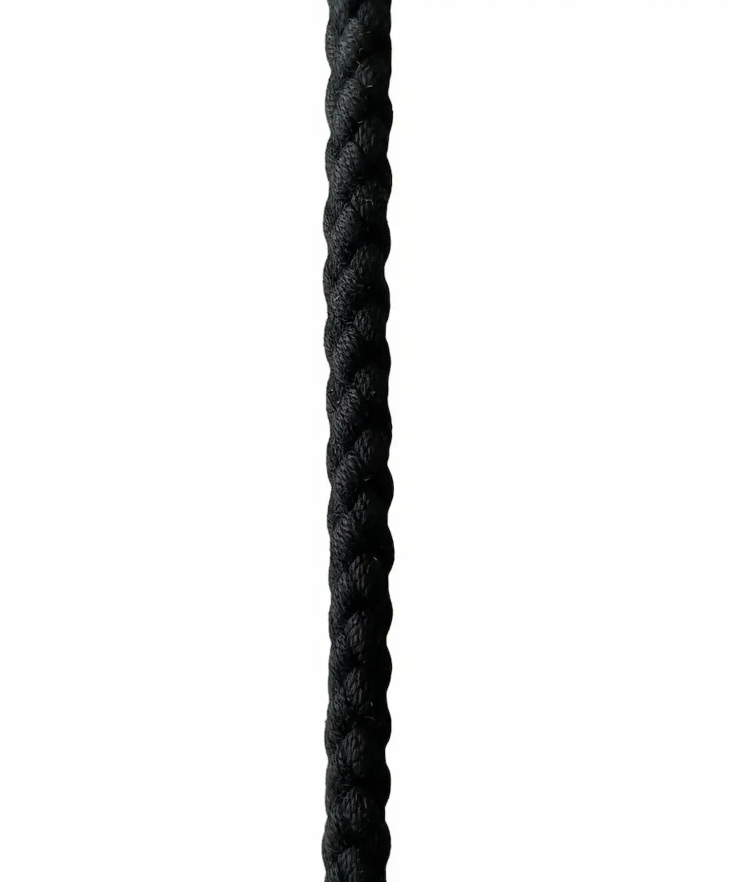 Dicke Baumwollkordel in Schwarz mit 1cm Durchmesser als Meterware für Nähprojekte