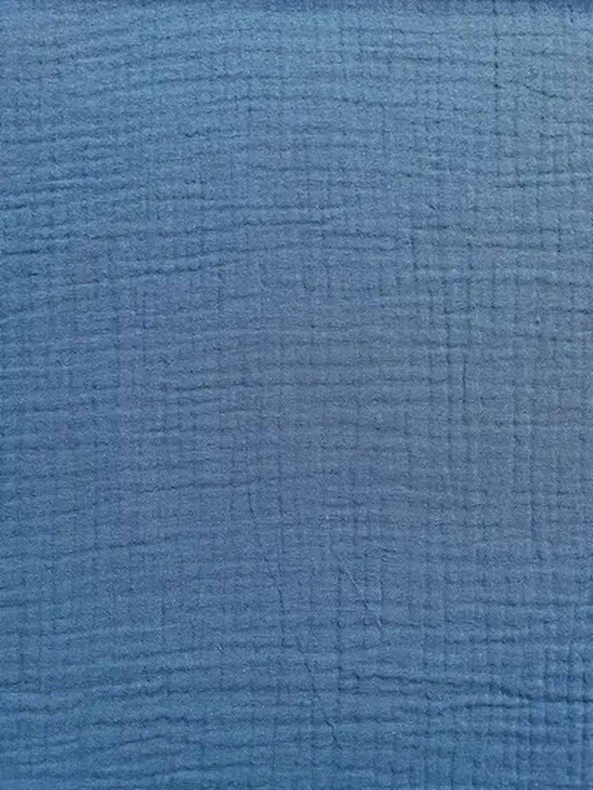 Bio-Musselin Uni-Double Gauze Mittelblau /Jeansblau Bio-Musselin Uni-Double Gauze Mittelblau /Jeansblau