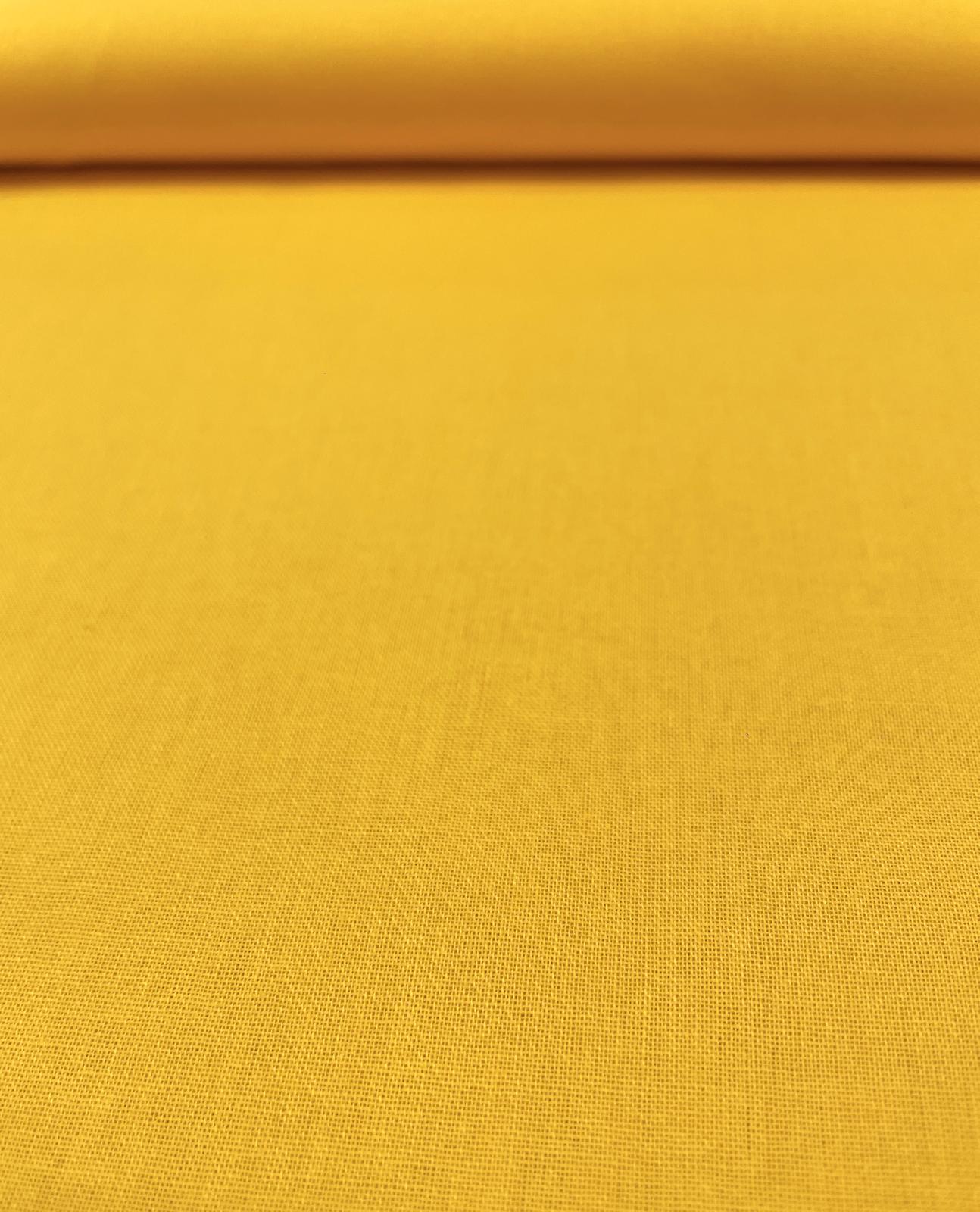 Baumwolle uni gelb
