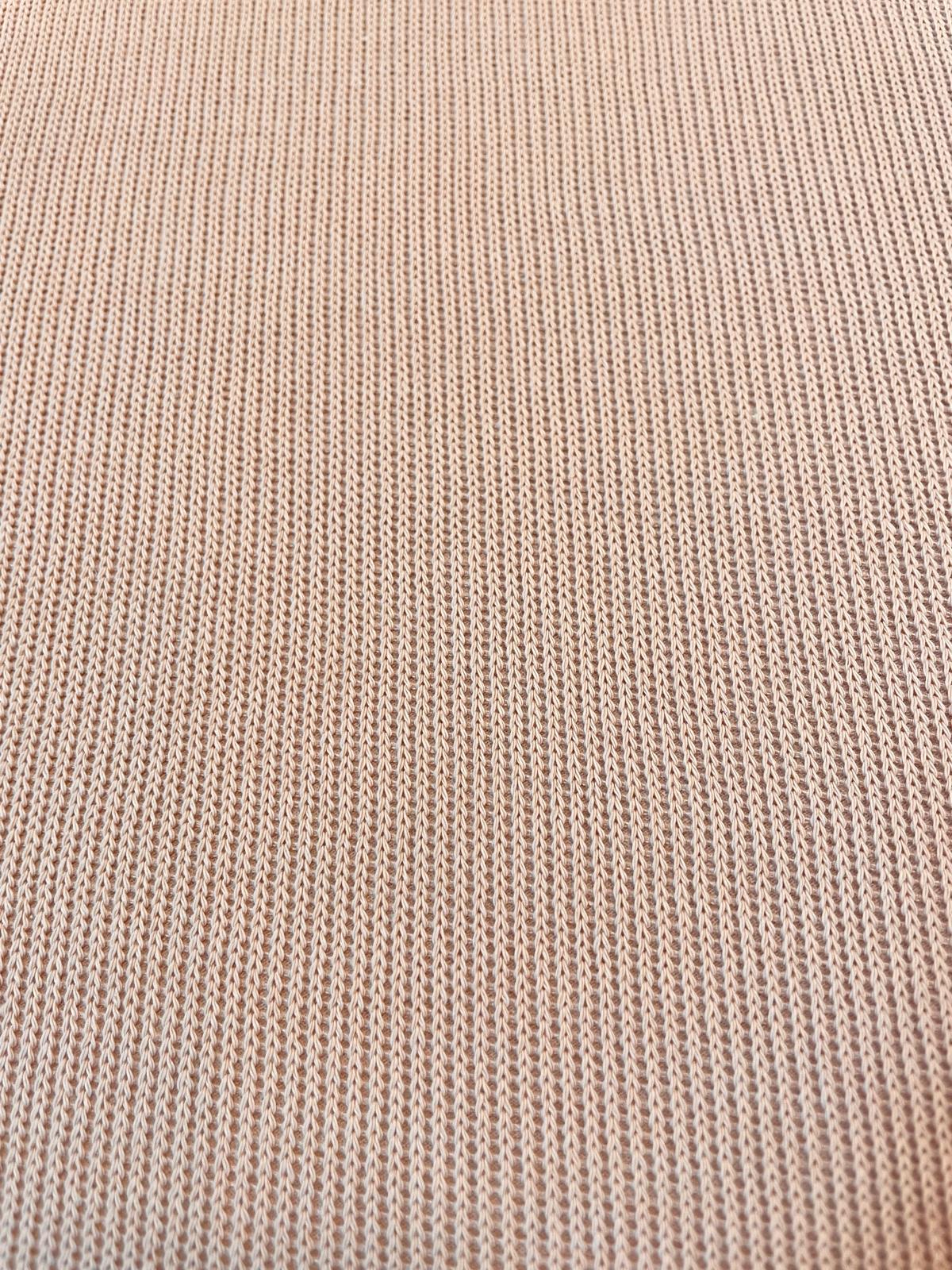 Strickjersey puder/beige