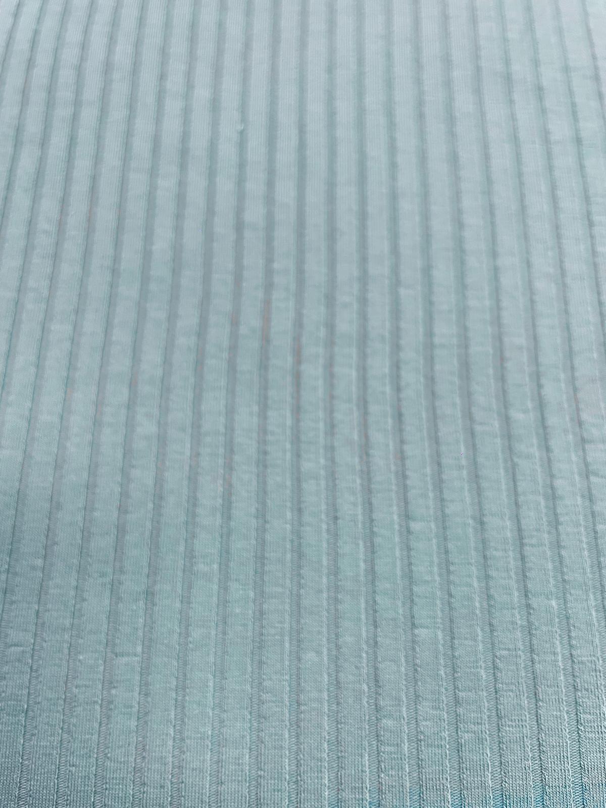 Jersey gerippt blau/grün