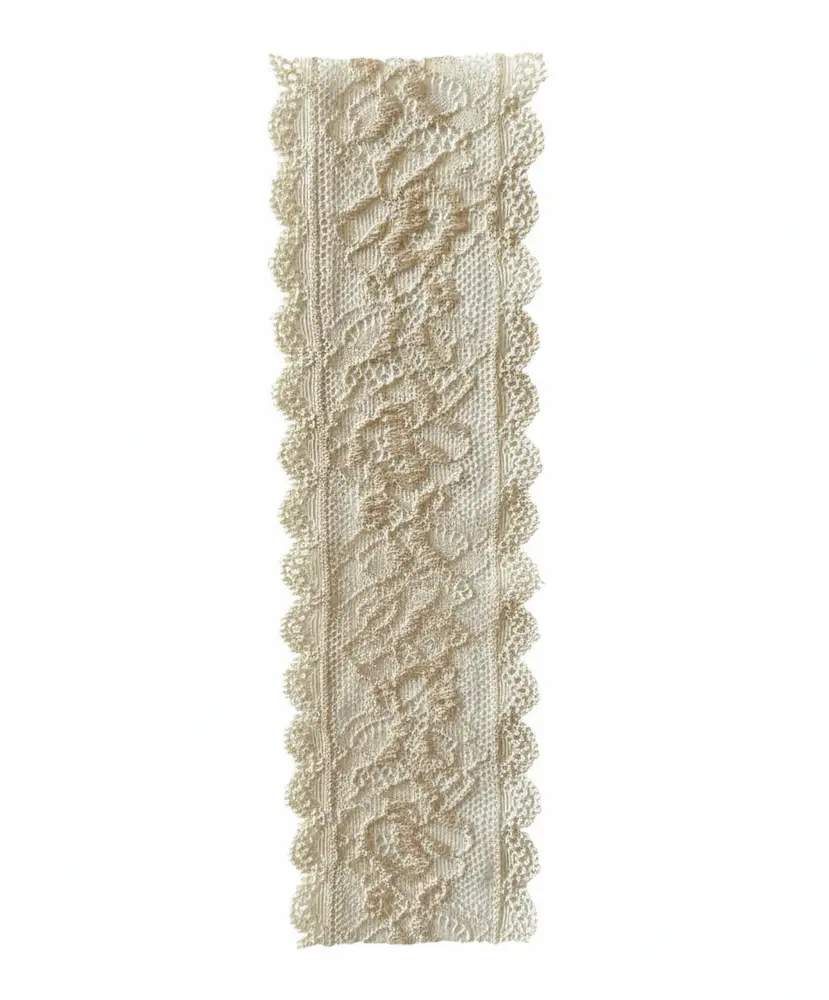 Spitzenband 4cm breit elastisch creme/beige Spitzenband 4cm breit elastisch creme/beige